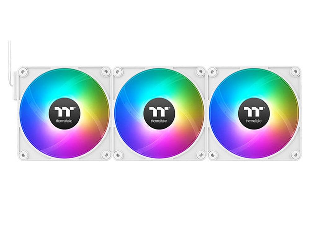 Thermaltake CT120 EX ARGB 120mm Sync PC Cooling Fan - White (3-Pack)