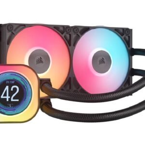 Corsair iCUE LINK TITAN 240 RX LCD 240mm RGB All-in-One Liquid CPU Cooler – Black