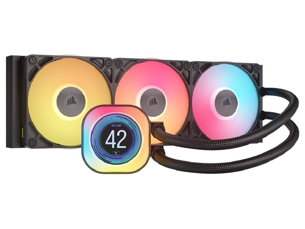 Corsair iCUE LINK TITAN 360 RX LCD 360mm RGB All-in-One Liquid CPU Cooler - Black