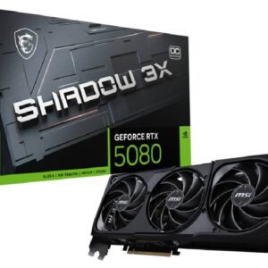 MSI GeForce RTX 5080 16GB Shadow 3X OC GDDR7 Graphics Card