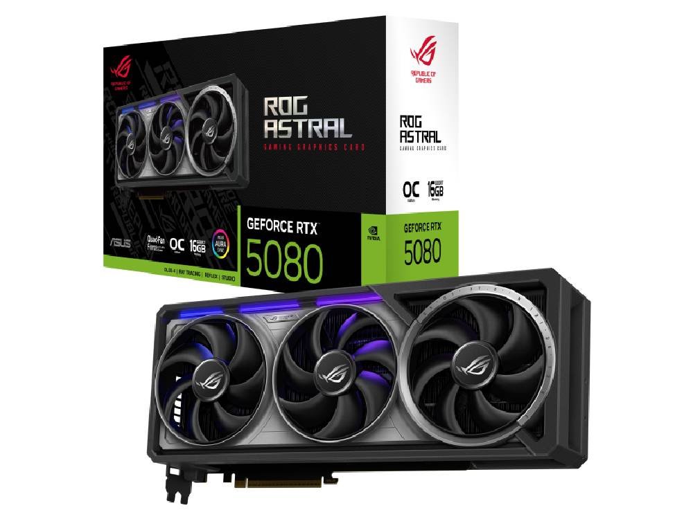 ASUS ROG Astral GeForce RTX 5080 16GB GDDR7 OC Edition Graphics Card