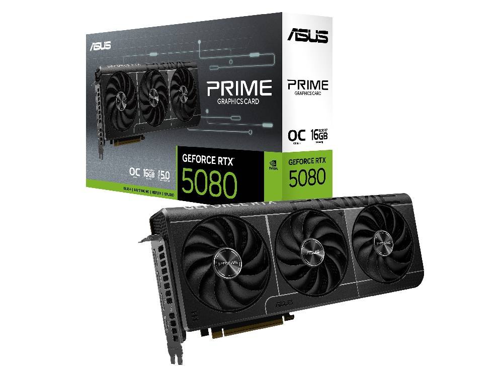 ASUS PRIME Geforce RTX 5080 16GB OC Edition GDDR7 Graphics Card