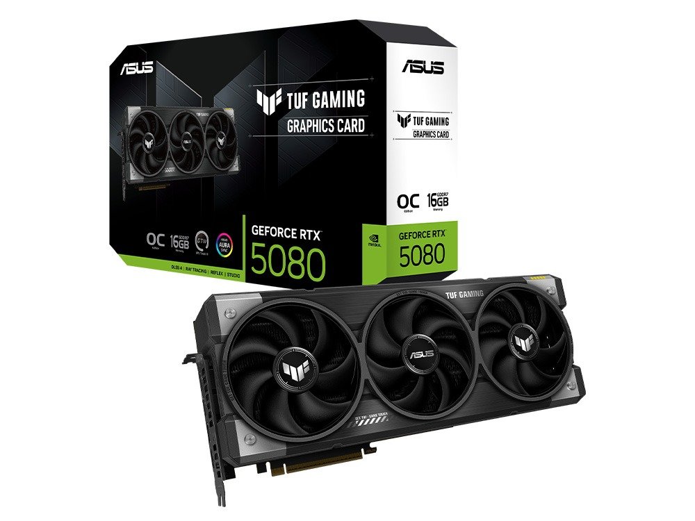 ASUS TUF Geforce RTX 5080 16GB OC Edition GDDR7 Graphics Card