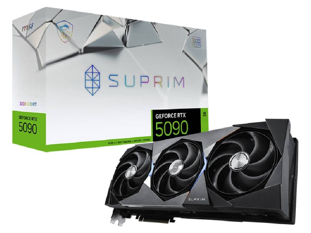 MSI GeForce RTX 5090 32GB SUPRIM SOC GDDR7 Graphics Card
