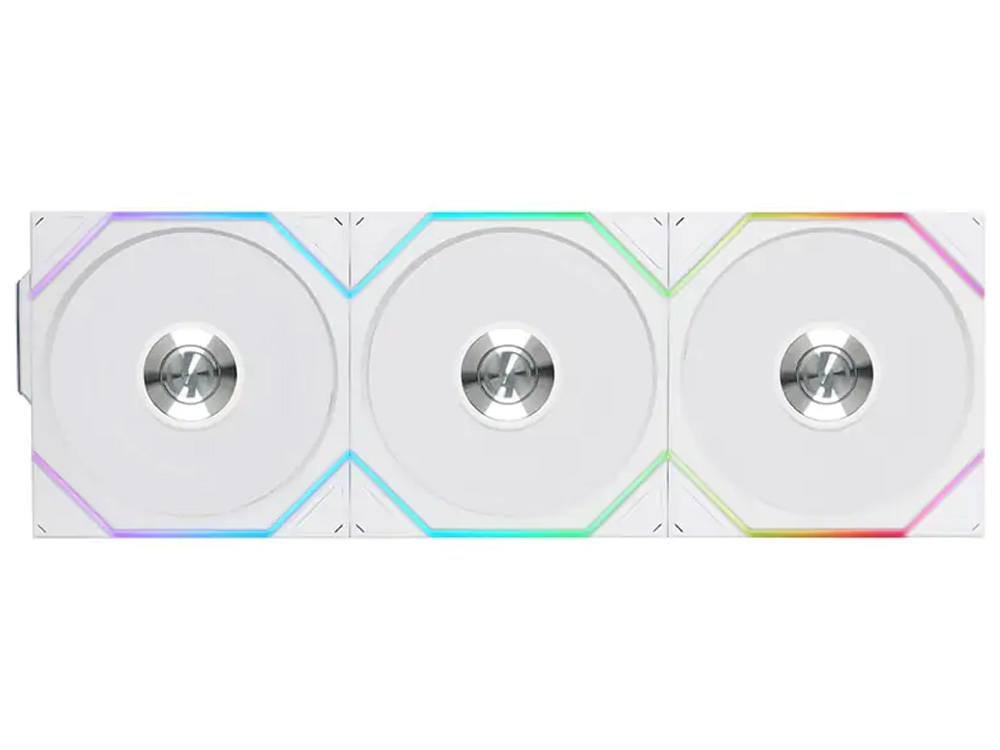 Lian Li Uni Fan TL120 Reverse Blade Wireless ARGB 120mm Fan - White (3-Pack)