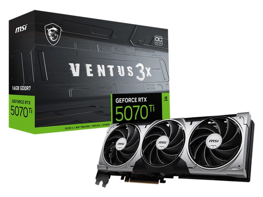 MSI GeForce RTX 5070 Ti 16G Ventus 3X OC Graphics Card