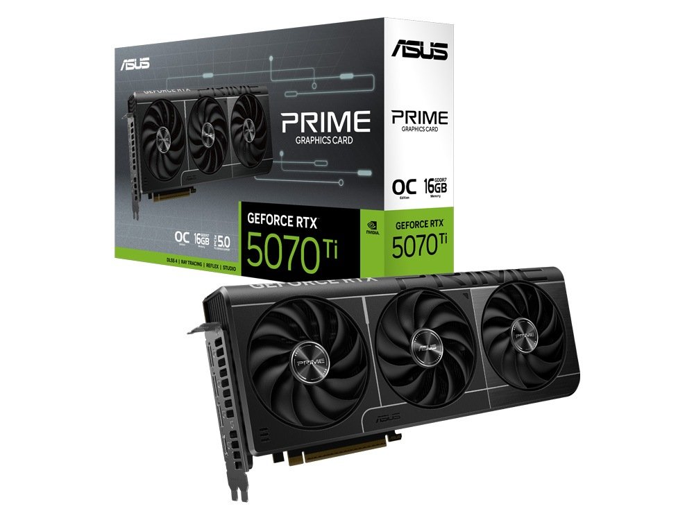 ASUS Prime GeForce RTX 5070 Ti 16GB GDDR7 OC Edition Graphics Card