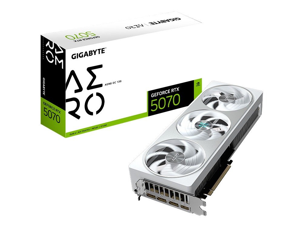 Gigabyte GeForce RTX 5070 AERO OC 12G Graphics Card