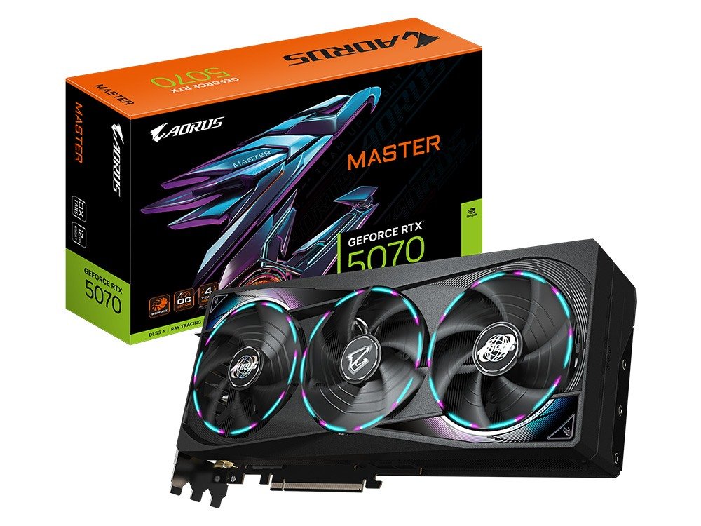 Gigabyte AORUS GeForce RTX 5070 MASTER 12G Graphics Card
