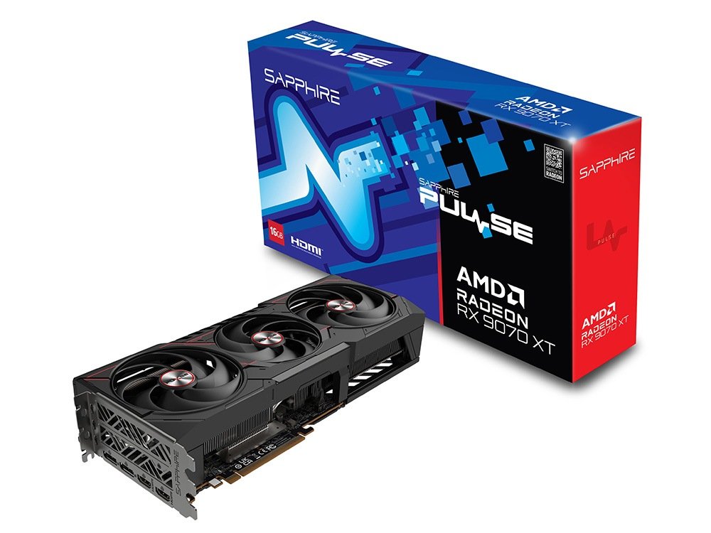 Sapphire PULSE Radeon RX 9070 XT 16GB GDDR6 Graphics Card