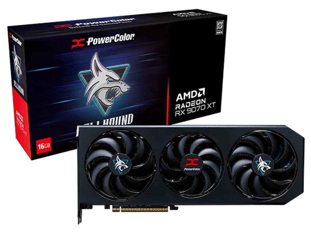 PowerColor Radeon Hellhound RX 9070 XT 16GB GDDR6 OC Edition Graphics Card