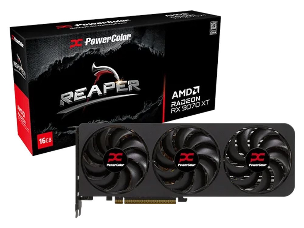 PowerColor Radeon Reaper RX 9070 XT 16GB GDDR6 Graphics Card
