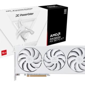 PowerColor Hellhound Spectral Radeon RX 9070 XT 16GB GDDR6 Graphics Card – White