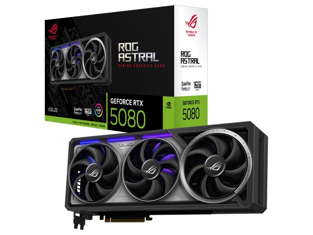 ASUS ROG Astral GeForce RTX 5080 16GB GDDR7 Graphics Card