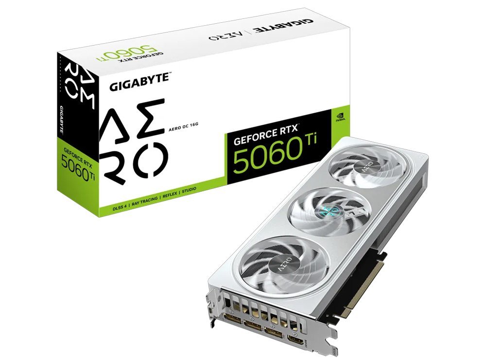 Gigabyte GeForce RTX 5060 Ti AERO OC 16G GDDR7 Graphics Card