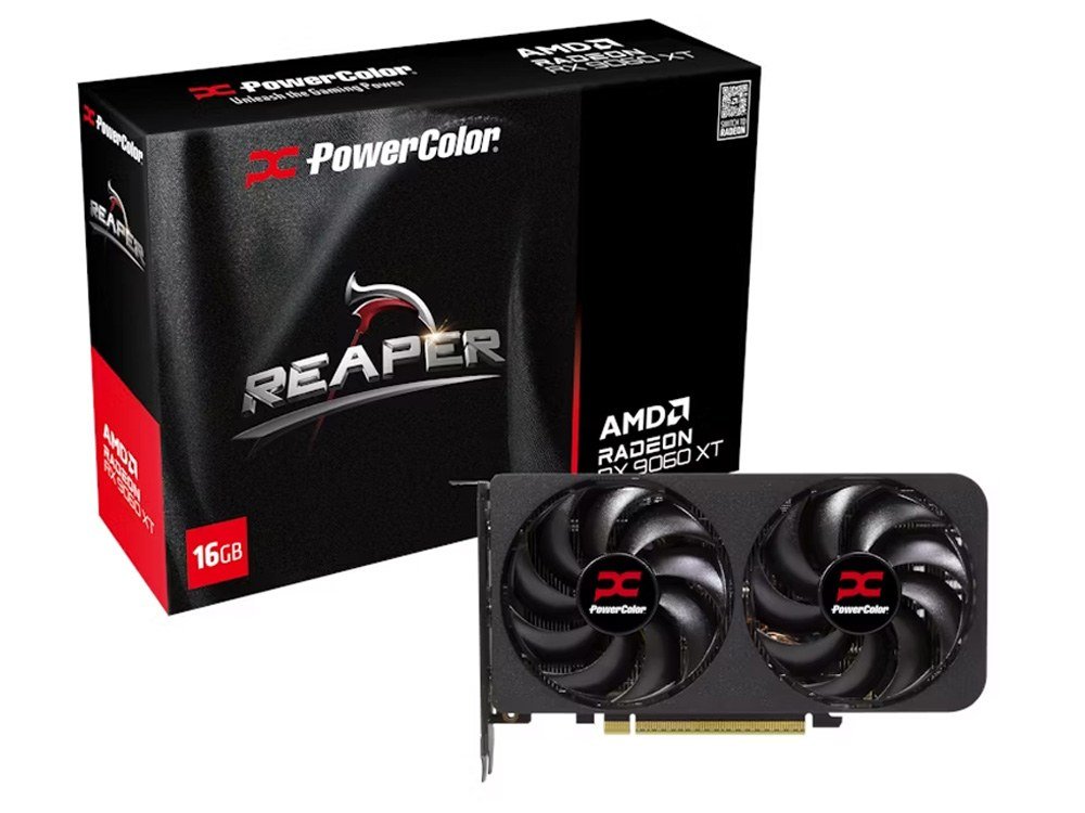 PowerColor Reaper Radeon RX 9060 XT 16GB GDDR6 Graphics Card