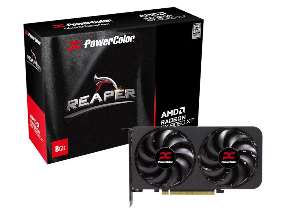 PowerColor Reaper Radeon RX 9060 XT 8GB GDDR6 Graphics Card