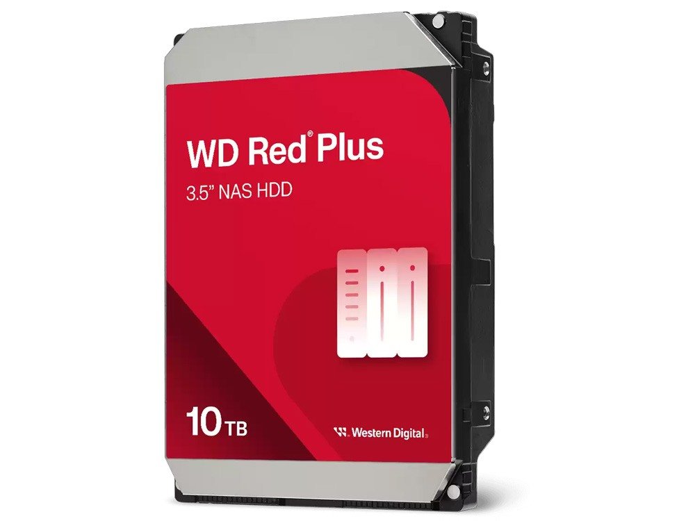 WD Red Plus WD100EFGX 10TB 3.5" NAS Hard Drive