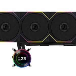 Lian Li Hydroshift II LCD-C 360TL 360mm All-in-One Liquid CPU Cooler – Black