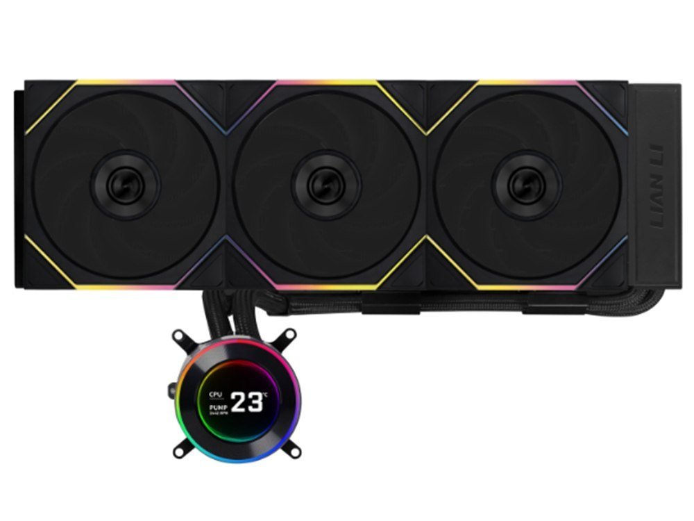 Lian Li Hydroshift II LCD-C 360TL 360mm All-in-One Liquid CPU Cooler - Black