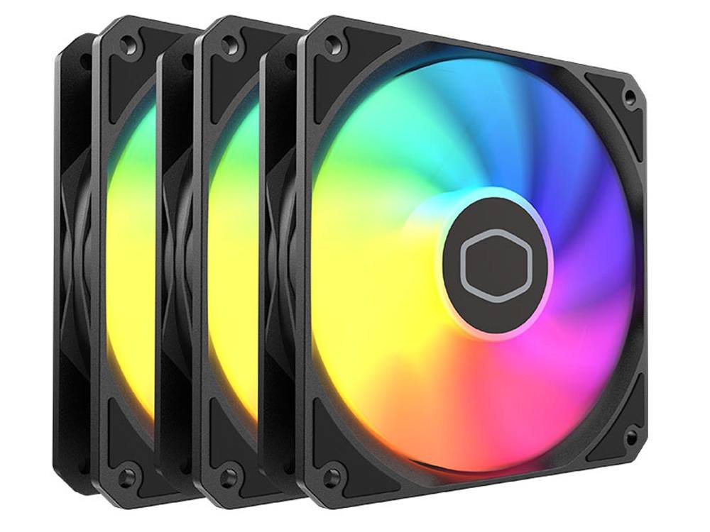 Cooler Master MF120 Lite ARGB 120mm Fan - Black (3-Pack)