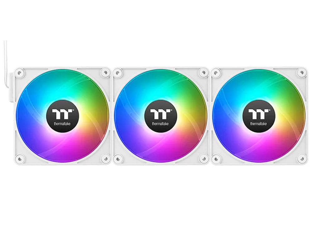 Thermaltake CT120 EX Reverse 120mm ARGB Sync Case Fan - White (3-Pack)