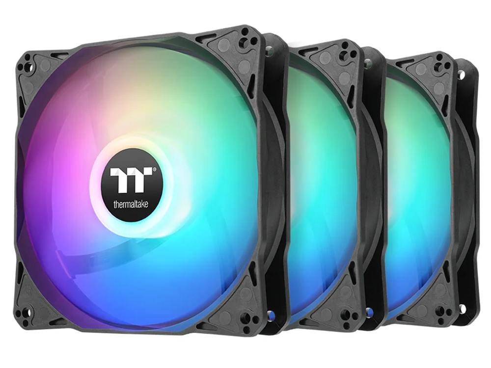Thermaltake LE 120mm ARGB PWM Cooling Fan - Black Edition (3-Pack)