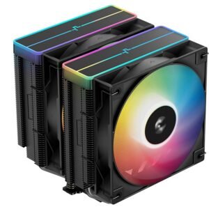 Deepcool AG620 V2 Black Zero 120mm with ARGB Top Cover CPU Cooler – Black
