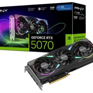 PNY EPIC-X ARGB GeForce RTX 5070 12GB DDR7 OC Edition Graphics Card