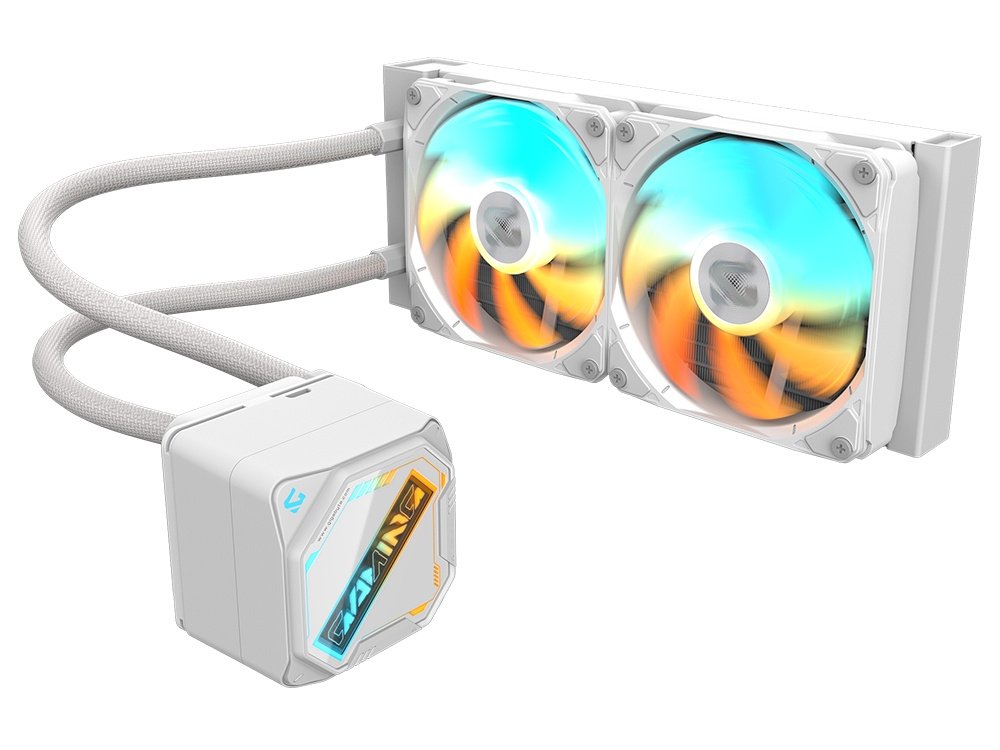 GIGABYTE Gaming 240 ICE 240mm ARGB AIO Liquid CPU Cooler - White