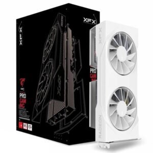 XFX Swift Radeon RX 9060 XT OC Gaming Edition 16GB Graphics Card – White