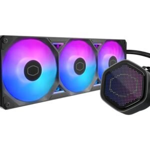 Cooler MasterLiquid Atmos II Pixel LED ARGB 360mm All-In-One CPU Cooler – Black