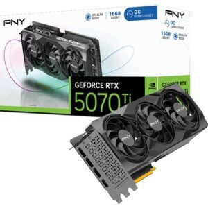 PNY GeForce RTX 5070 Ti Overclocked Triple Fan Graphics Card