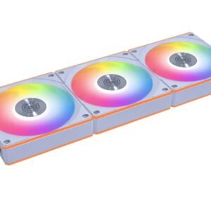Lian Li UNI FAN CL Wireless 120mm ARGB Reverse Blade PWM Fan – White (3-Pack)