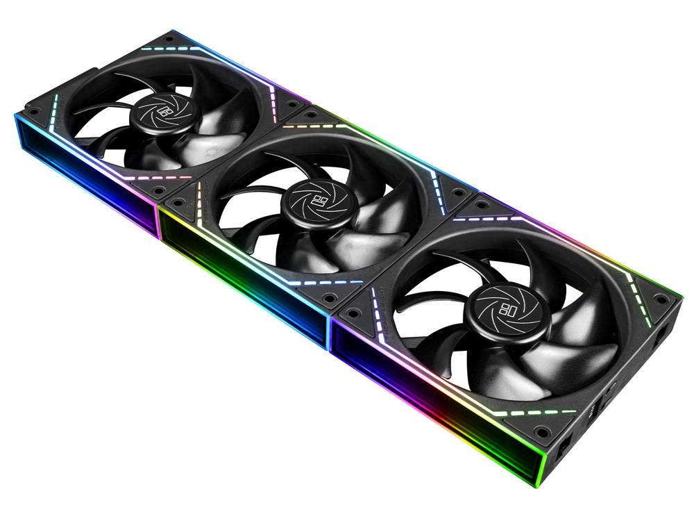 Thermalright TL-M12Q 120mm PWM ARGB Fan - Black (3-Pack)