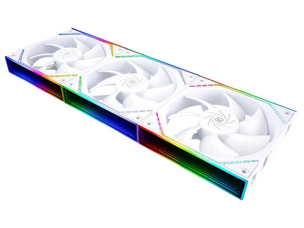 Thermalright TL-M12QW X3 PWM ARGB 120mm Fan - White (3-Pack)