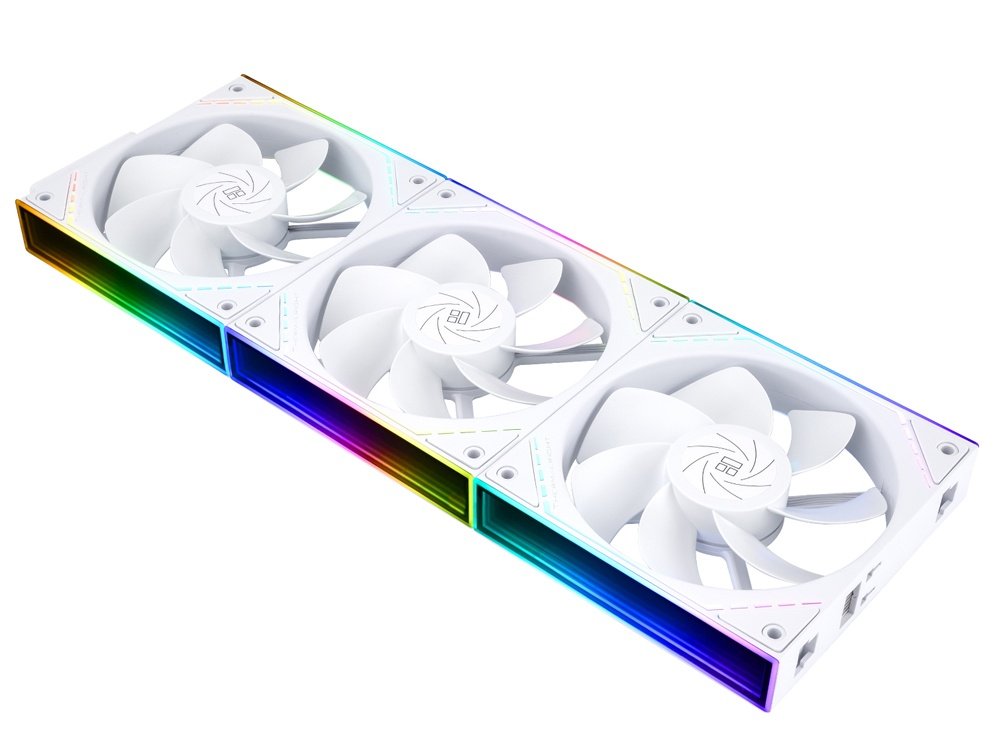Thermalright TL-M12QRW X3 120mm PWM ARGB Reverse Fan - White (3-Pack)