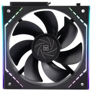 Thermalright TL-M12QR 120mm PWM ARGB Reverse Fan – Black