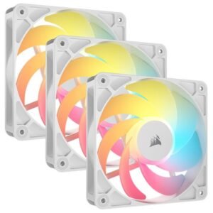 Corsair RS120-R ARGB 120mm PWM Reverse Fans – White (3-Pack)