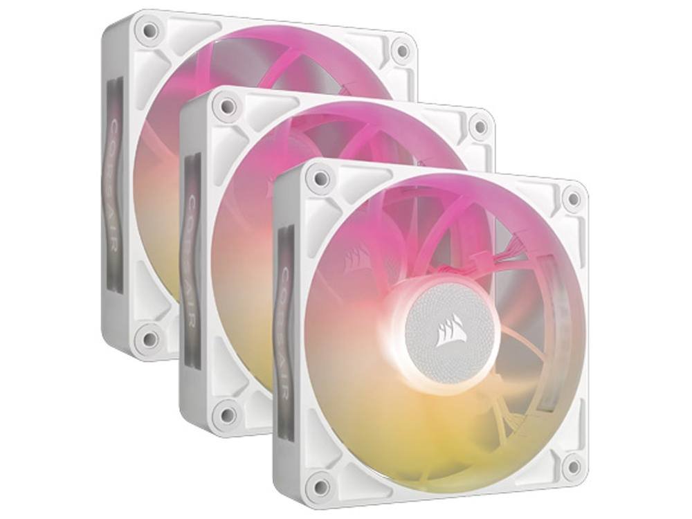 Corsair iCUE LINK RX120 MAX RGB 120mm PWM Thick Fans  - White (3-Pack)