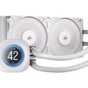 Corsair NAUTILUS 240 RS LCD Liquid CPU Cooler – White
