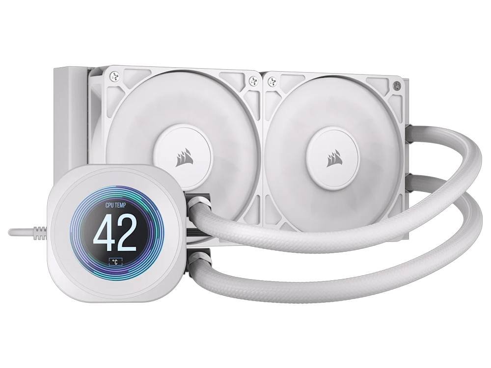 Corsair NAUTILUS 240 RS LCD Liquid CPU Cooler - White