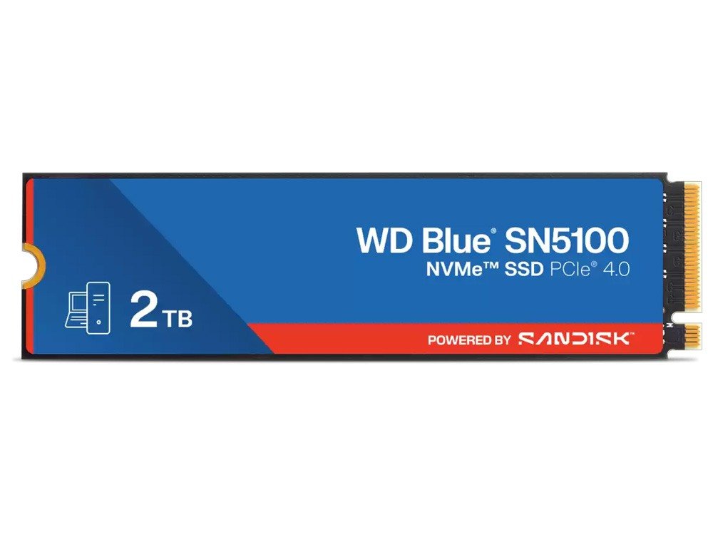 WD BLUE SN5100 2TB PCIe Gen4 M.2 2280 NVMe SSD