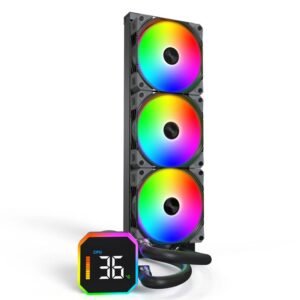 Montech HyperFlow Digital 360 All-In-One CPU Cooler – Black