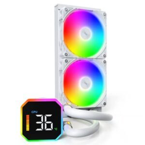 Montech HyperFlow Digital 240 All-In-One CPU cooler – White