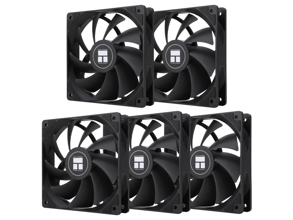 Thermalright TL-C12C X5 120mm Cooling Fan - Black (5-Pack)