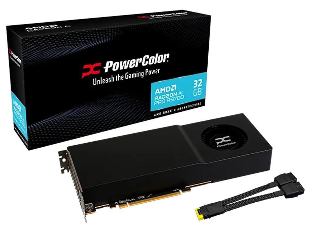 PowerColor Radeon AI PRO R9700 32GB GDDR6 Graphics Card