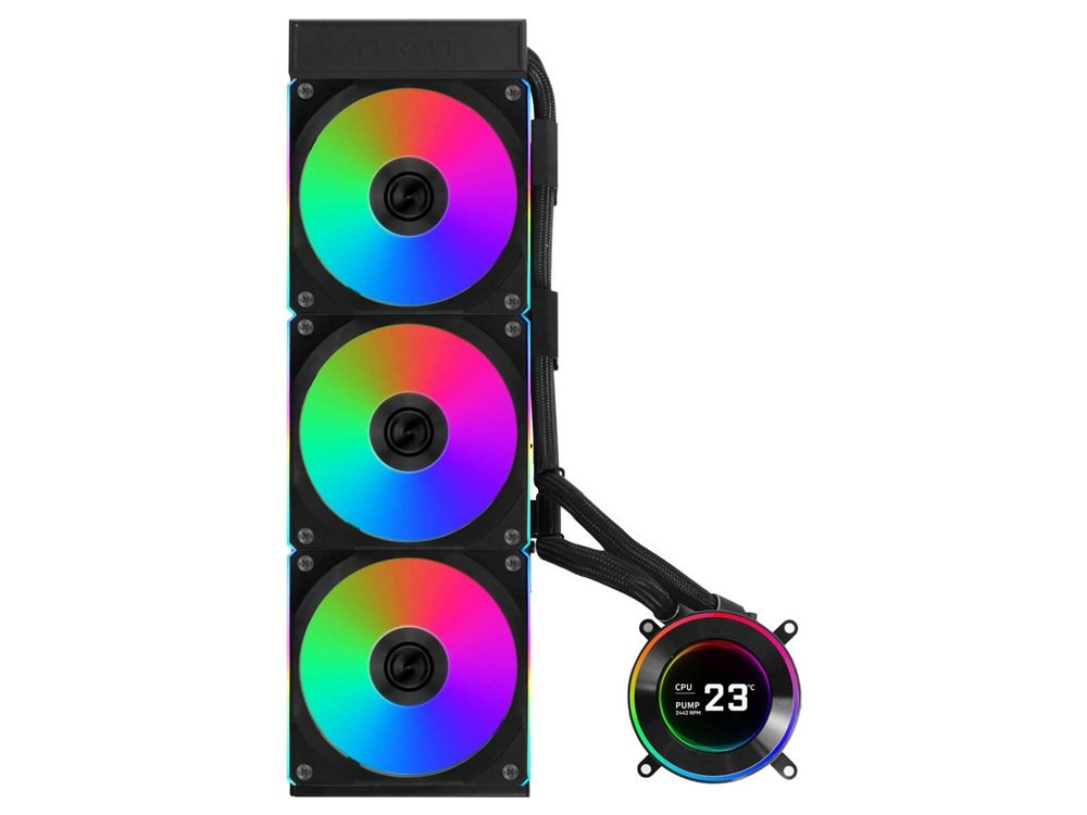 Lian Li Hydroshift II LCD-C 360CL 360mm All-in-One Liquid CPU Cooler - Black