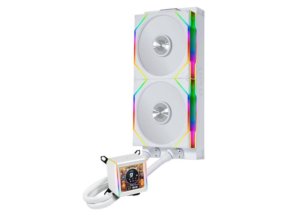 Lian Li GA II LCD TL WIRELESS 280mm 2.88” IPS LCD Liquid CPU Cooler - White