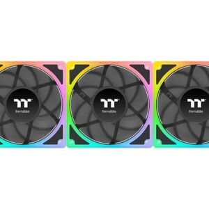 Thermaltake TOUGHFAN EX 120mm ARGB PWM Radiator Fan – Black Edition (3-Pack)